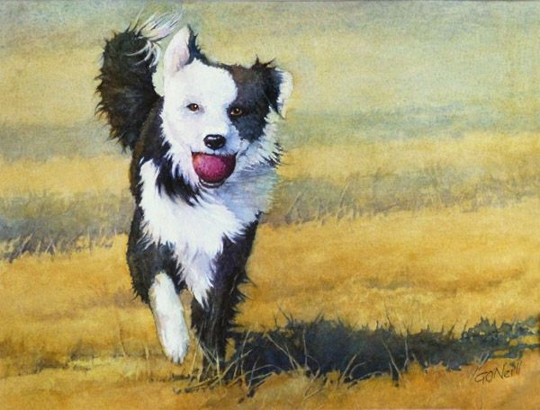 Watercolor painter Ginny O’Neill is hot for hot-pressed