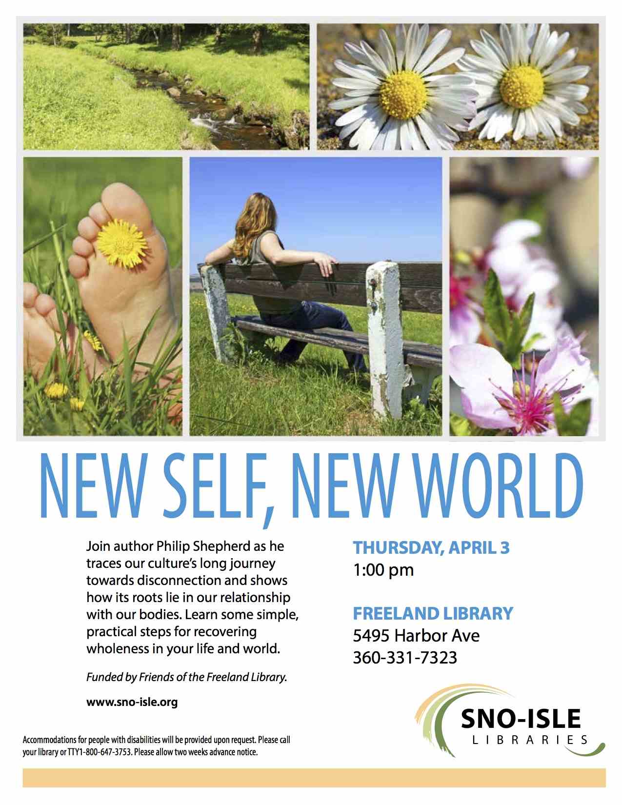 ‘New Self New World’ author Philip Shepherd talks at Freeland Library