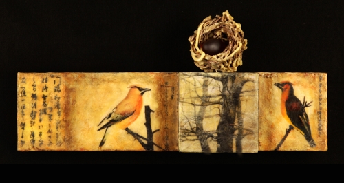 ‘Stones and Scrolls—Willow and Wax,’ new works by Kathleen Otley continues at Rob Schouten Gallery