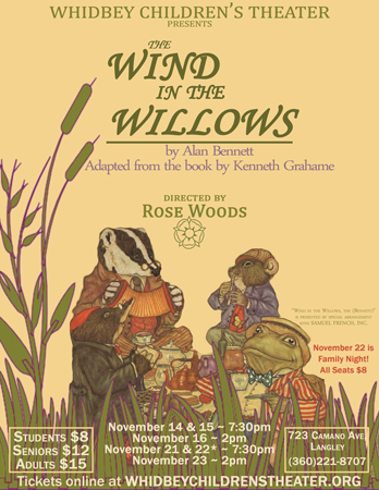 ‘The Wind in the Willows’ at Whidbey Children’s Theater beginning Friday, Nov. 14